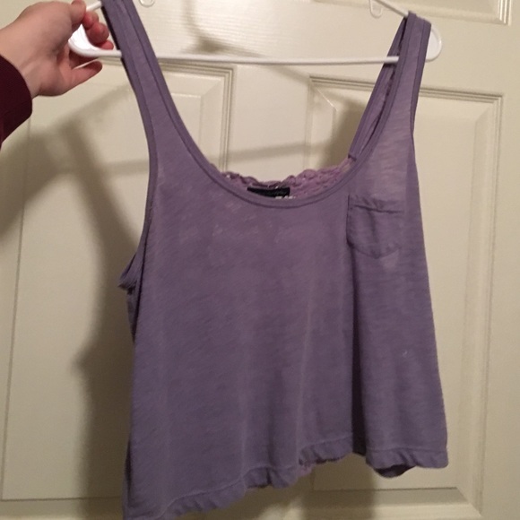 Purple Semi-Cropped Tank