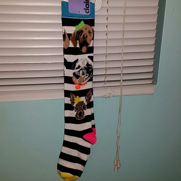 Knee high dog socks