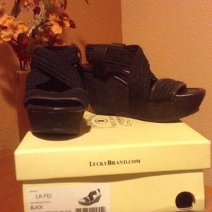 Lucky Brand wedge cork shoe