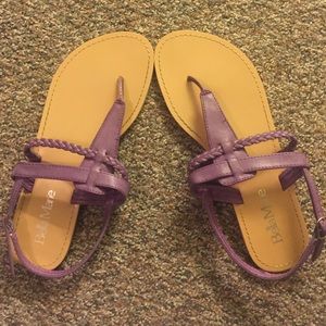 Purple sandals