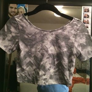 Black & White Crop Top