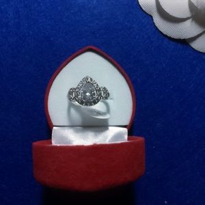 Solid 925 Sterling Silver Engagement size 7