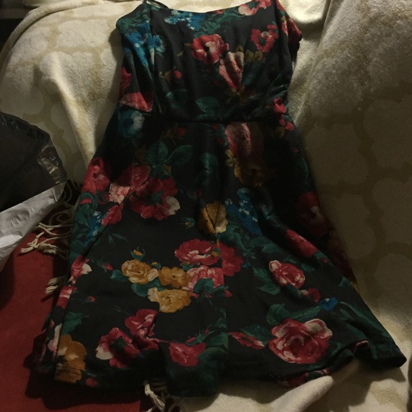 Floral spaghetti strap dress