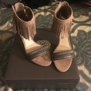 Sexy fringe Vince Camuto fringe heels