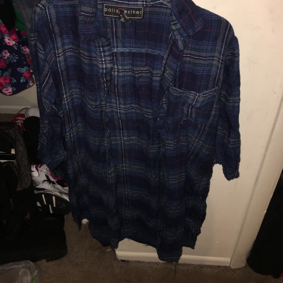 Long Flannel shirt from wet seal