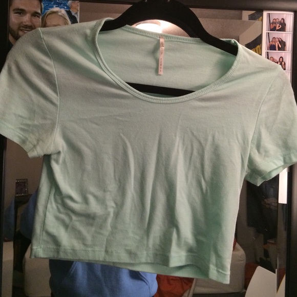 Mint Crop Top