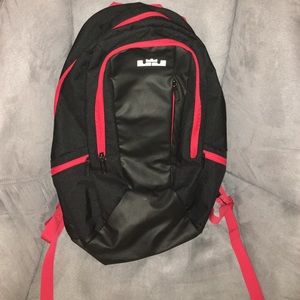 Nike Lebron red and black backpack