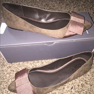 Loft pointy toe bow flats