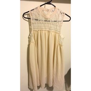 Boho Chic Cream Dress