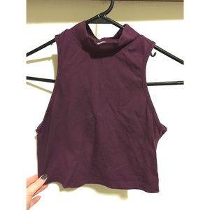 Dark Plum Crop Top