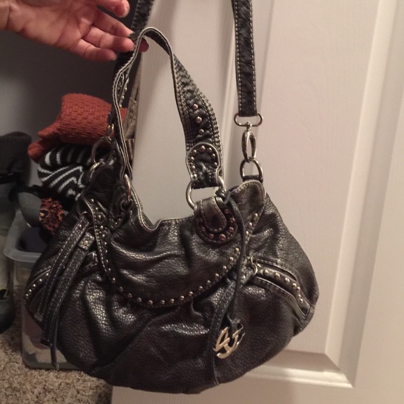 Charcoal Leather Marc Ecko Bag