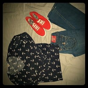 J crew anchor sweater