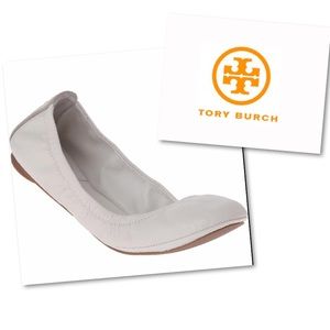 Tory Burch classic white ballet flats