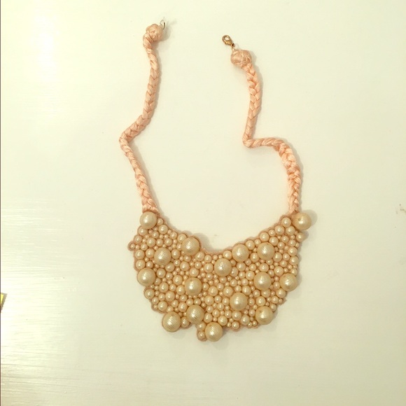 Anthropologie Bib Pearl Necklace
