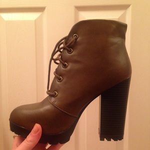 Brand new brown heel booties! Brand new brown heel booties!