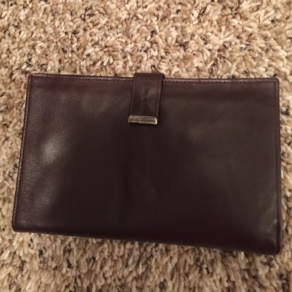 Brown Leather Travelers Wallet