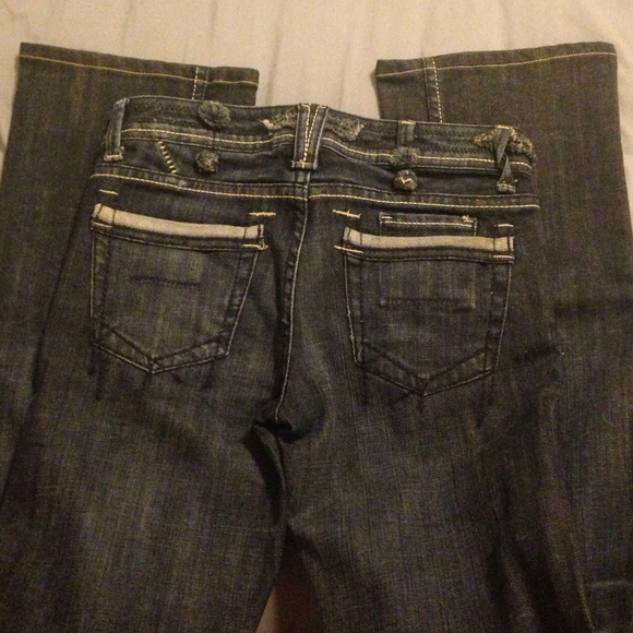 Yanük Six Pocket Dark Glamour Wash Denim size 23 - Picture 2 of 4