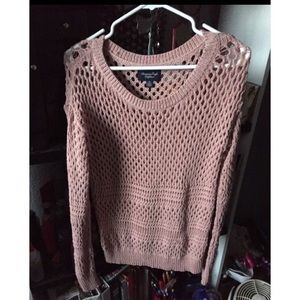 American eagle pink sweater