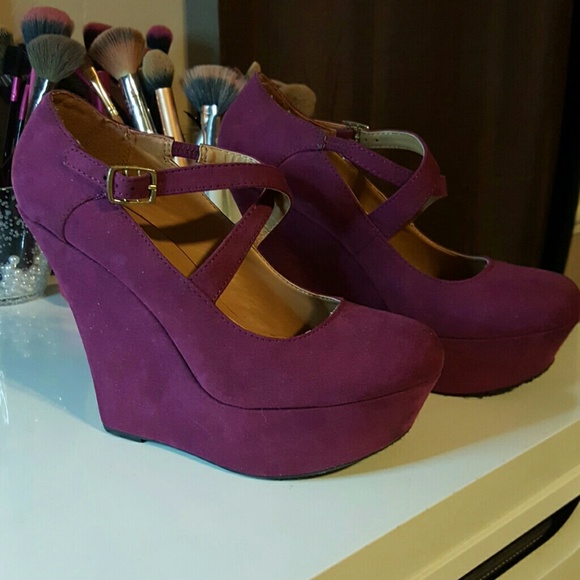 Purple booties