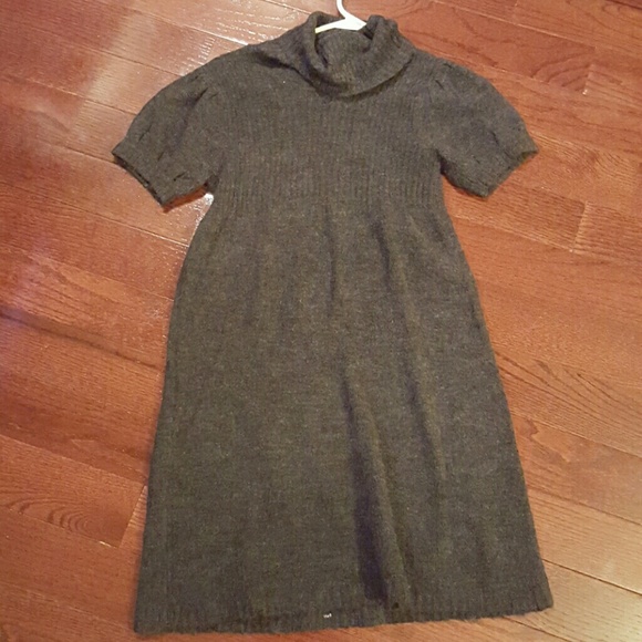 Dark Grey Sweater Dress