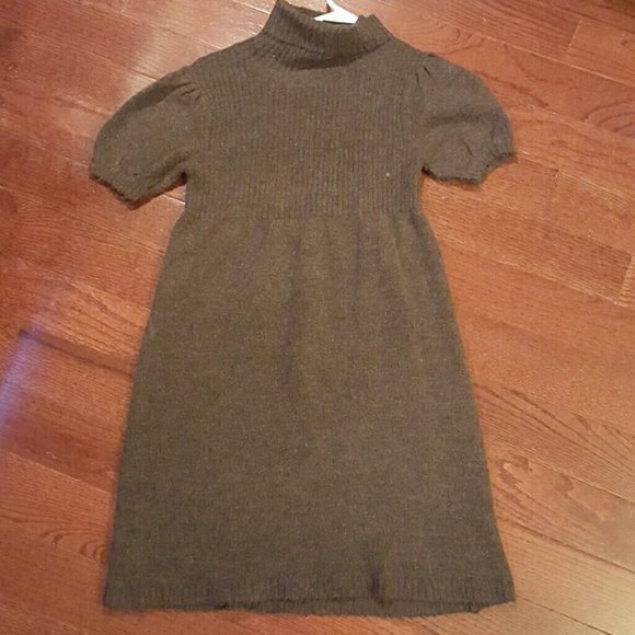 Brown sweater dress