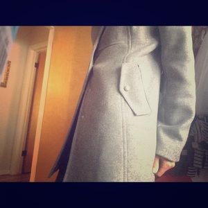 MICHAEL Michael Kors Grey Wool Jacket, Size 12