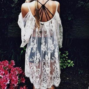 Free People x Jens Pirate Booty Lace Tunic Dress
