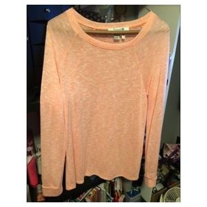 Cream/coral long sleeve