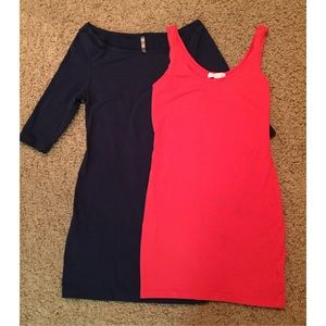 Cotton blue dress comes w/ free dress