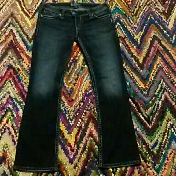 New never washed never warn silver jeans