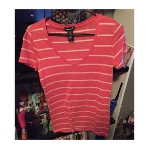 Super cute pink striped tee *FREE WITH BUNDLE*