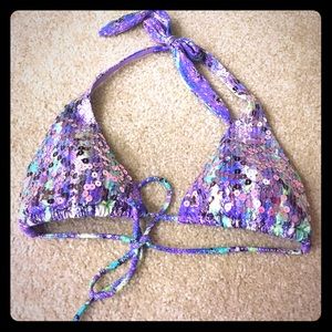 VS SEQUIN BIKINI TOP