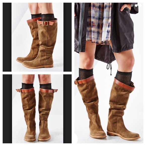 Urban Outfitters Ecote Olive Slouchy Boots