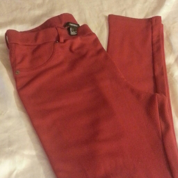 FOREVER 21 Red Pants - Picture 3 of 3