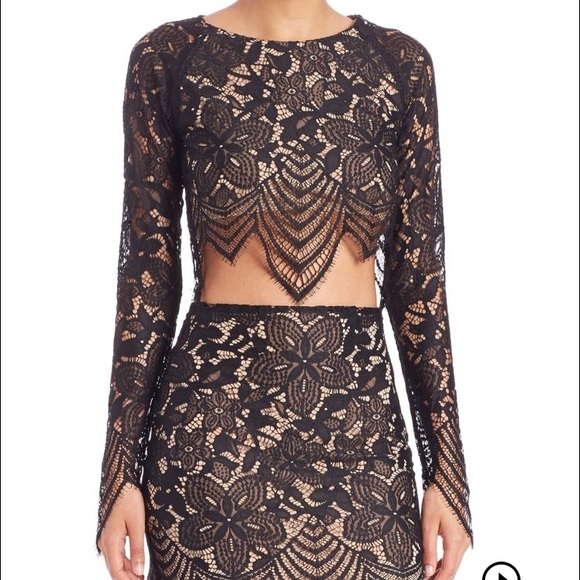 Floral Lace Crop Top