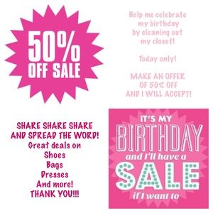 MAKE THE OFFER! 50% off today only!! Thank you!!