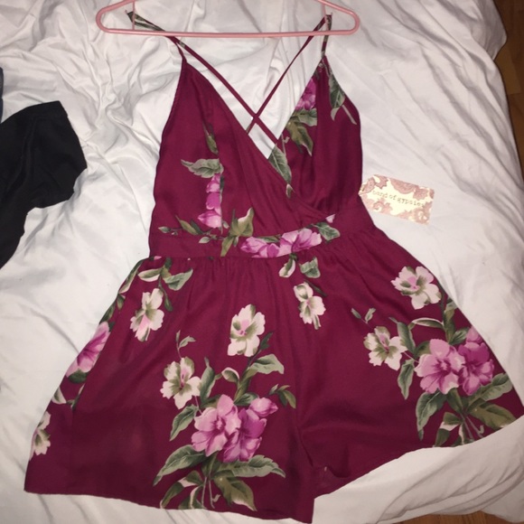 Band of Gypsies Floral Romper