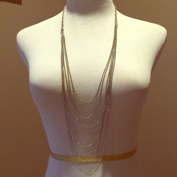 Jewelry - Sexy Slinky 6 Tiered Chain Necklace