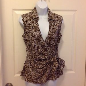 🎀Very sharp leopard print top