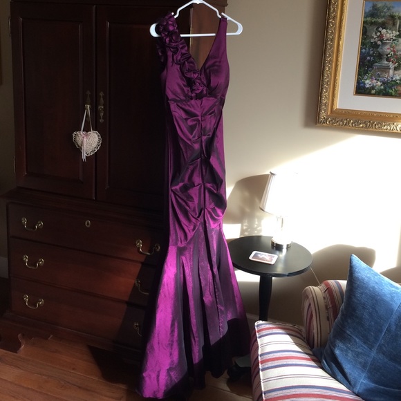 Purple Mermaid Dress. Evening gown or prom