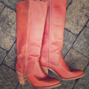 Frye leather brown boots