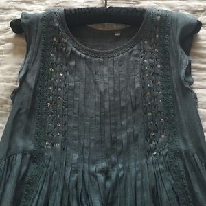 Anthropologie Top/Dress with Beautiful Beading