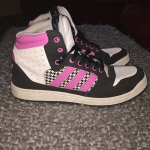 Adidas high top sneakers. Women's size 9.