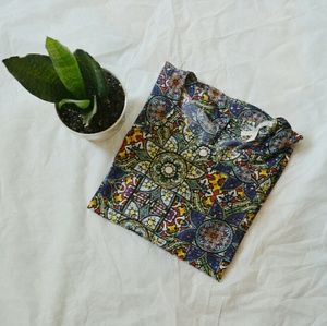 Forever 21 Contemporary Glass Print Blouse