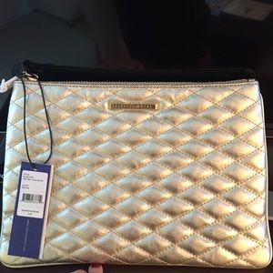 Gold Rebecca Minkoff clutch