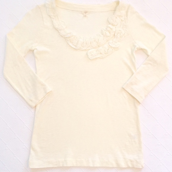 ⬇️j.crew factory | floral appliqué tee.