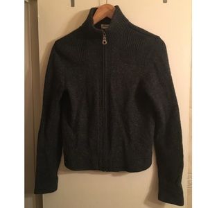 Gray, wool sweater/jacket