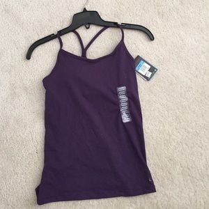 Purple Nike dri-fit tank.