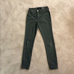 Army green high waisted jeggings