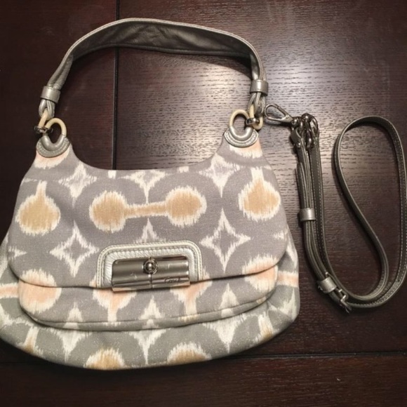 Silver Coach bag